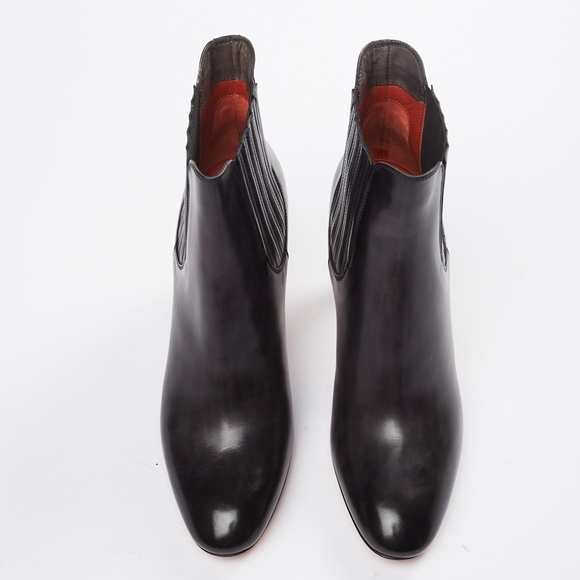 ❌ NWT Santoni French Cut Black Leather Boot - Picture 2 of 8